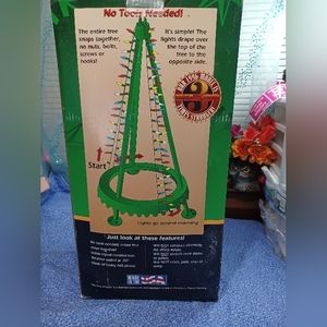 ● Vintage Miller's Christmas "The Tree Of Light" Giant 7'6" Tree Frame Outdoor